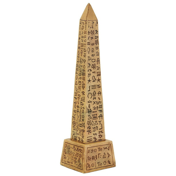 Brown Egyptian Obelisk Collectible Figurine 10" Tall by Summit Figurine